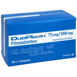 Duoplavin 75 Mg/100 mg Filmtabletten 100 St