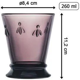 La Rochère Biene Abeille Wasserglas 0,26 l 4er Set