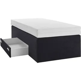 Westfalia Schlafkomfort Boxspringbett 90 x 200 cm Schwarz