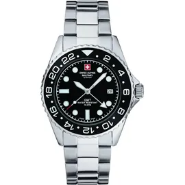 Swiss Alpine Military GMT Diver Edelstahl 42 mm 7052.1137