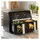 casativo Doppelkorb Heissluftfritteuse 9L Dual Zone Air Fryer schwarz