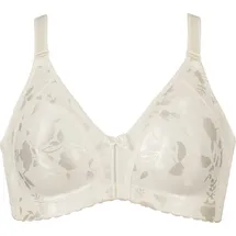 NATURANA Naturana® Minimizer BH mit Blumenmuster [Cup B-D]: Minimizer BH ohne Bügel I Big Cup BH mit schönen Verzierungen I BH Minimizer ohne Bügel 85 Champagner D - 85D