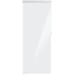 Relaxdays Duschrollo, 80x240 cm, Seilzugrollo für Dusche & Badewanne, wasserabweisend, Decke Spritzschutz, durchsichtig