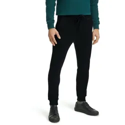 Falke Jogginghose (Baumwolle) - moderner Look, komfortabel - schwarz Herren