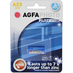 Agfaphoto Alkaline-Batterie, Mn21, V23Ga, 12 V Leistung, Einzelhandelsblister (1er-Pack)