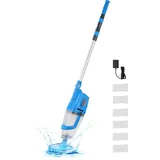 Vevor Poolsauger kabelloser Handstaubsauger blau