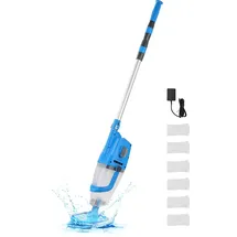 Vevor Poolsauger kabelloser Handstaubsauger blau