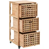 vidaXL Badschrank 41x41x91 cm Massivholz Walnuss