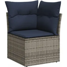 vidaXL Gartensofa-Set 5-tlg. grau Polyrattan