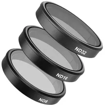 TELESIN Filterset CPL, ND 8/16/32 grau/schwarz/transparent für DJI Action 5 Pro/4/3