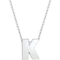 Elli Halskette Buchstabe K Initialen Trend Minimal 925 Silber