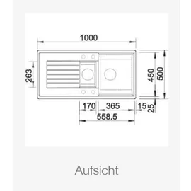 Blanco Zia 6 S anthrazit + Excenterbetätigung