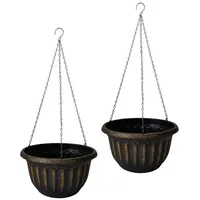Hti-Living Blumenampel Nessa antik 2er-Set