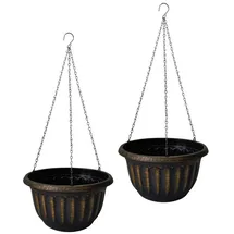 Hti-Living Blumenampel Nessa antik 2er-Set