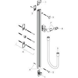 Hansgrohe Raindance Unica 900mm, m Isif 1600mm Schlauch, chrom
