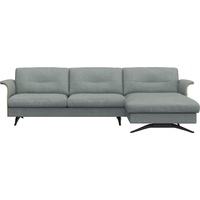 FLEXLUX Ecksofa Glow, super bequem durch hochwertigem Sitzaufbau mit Federkern, L-Form, Modernes skandinavisches Design blau