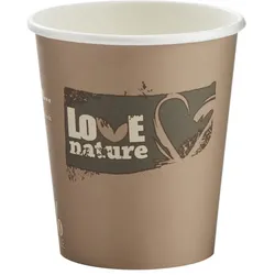 1000x Heißgetränkebecher "Love Nature", mit Biobeschichtung, 200ml