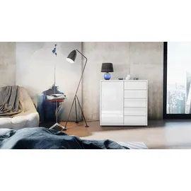 Vladon Ben V2 Büroschrank 79 x 74 x 36 cm weiß