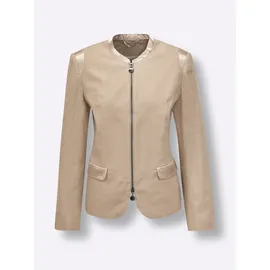CREATION L Leinen-Viskose-Blazer in beige | Gr.: 40