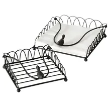 Boltze Serviettenhalterset 2er Set Serviettenhalter Serviettenbox Serviettenständer