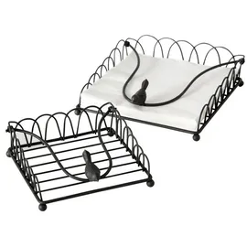 Boltze Serviettenhalterset 2er Set Serviettenhalter Serviettenbox Serviettenständer