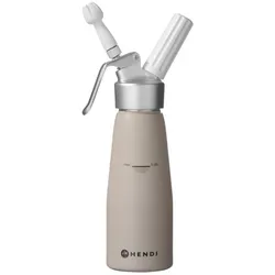 Sahnespender, HENDI, 0,5L, Taupe + 24 Sahnekapseln (N2O)
