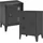 [en.casa] Nachtschrank Inari 57 x 40 x 30 cm Schwarz