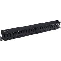 Equip 19" Rack Mount Kabelmanagement-Panel, schwarz