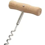 Westmark Korkenzieher Wendel mit Seele 10,4 cm Holz/Stahl Hellbraun/Silber