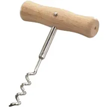 Westmark Korkenzieher Wendel mit Seele 10,4 cm Holz/Stahl Hellbraun/Silber
