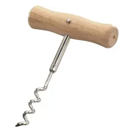 Westmark Korkenzieher Wendel mit Seele 10,4 cm Holz/Stahl Hellbraun/Silber