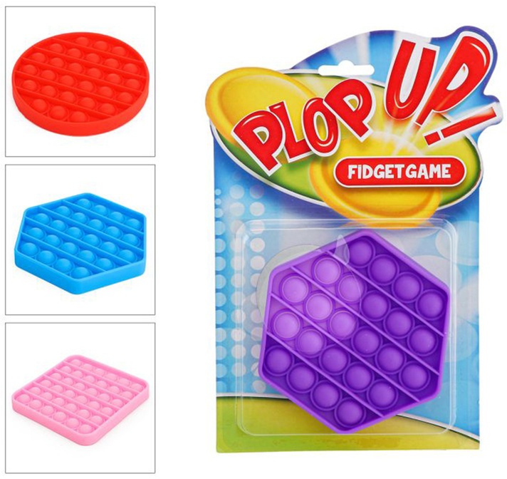 Plop Up! Fidget Game, Klassik, 3-fach sortiert, 1 Stück (Kinderspiel)