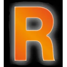 CONACORD Klebebuchstabe R Reflektierend 8 cm Orange