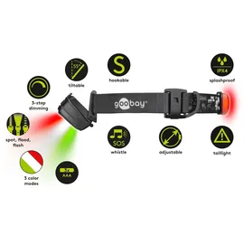 goobay LED-Stirnlampe High Bright 240 lm
