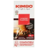 Kimbo Espresso Napoli 10 Kaffee in Kapseln Kompatibel mit Nespresso-Maschinen