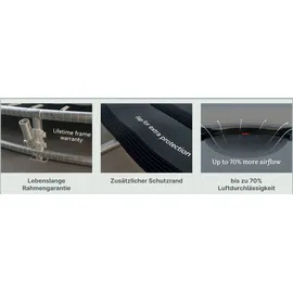 Dino Cars Dino Trampolin Flat Level 360 schwarz + Netz