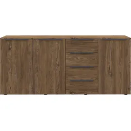 borchardt Möbel Highboard Tom 200 x 35 x 93 cm Braun
