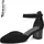 TAMARIS Comfort Damen Pumps mit Riemen aus Leder Elegant, Schwarz 39 EU
