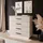 lookway Kommode LINA KASCHMIR 95 cm Schwarz / Beige