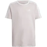 Adidas Mädchen T-Shirt Essentials 3S Cotton Loose Fit Boyfriend Tee IZ3448 140 - Sandy Pink/White