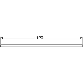 Geberit One 120x3x47cm, Eiche/Mela Holz, Ausschn re
