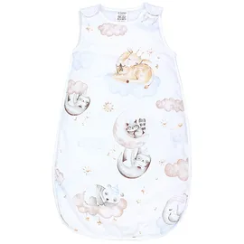 TupTam Schlafsack Wattiert" Gr. 56, tiere auf wolken, Schlafsäcke, Baby, L: 62cm, Obermaterial: 100% Baumwolle CO., L:62cm