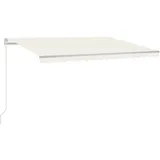 vidaXL Markise Manuell Einziehbar 450x300 cm Creme