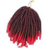 BIUDECO Häkelspringzöpfe Stränge Lang Falsche Zöpfe Haarverlängerungen Frühlingshaar Naturgetreue Perücken Für Alltag Hochzeit Party Geschenk