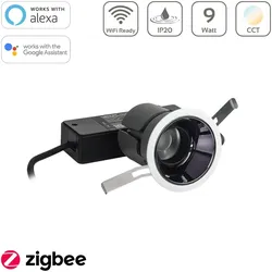 MiBoxer CCT LED Einbaustrahler Zigbee 3.0 + 2,4GHz tief blendfrei 9W Ø89,5mm FUT...