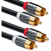 DeleyCON MK215 Audio-Kabel 1,5 m 2 x RCA Schwarz
