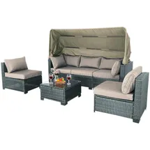 Hti-Living Eleni Loungesofa grau/beige
