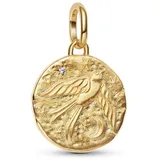 Pandora 764082C01 Medaillon-Anhänger Goldfarben Schwalbe