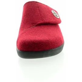 Berkemann Teresa Hausschuh, dunkelrot, Filz, Weite H, Wechselfußbett 5061-258 40 2/3 EU
