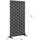casa.pro Trennwand Basciano 180 x 90 cm Schwarz Stahl